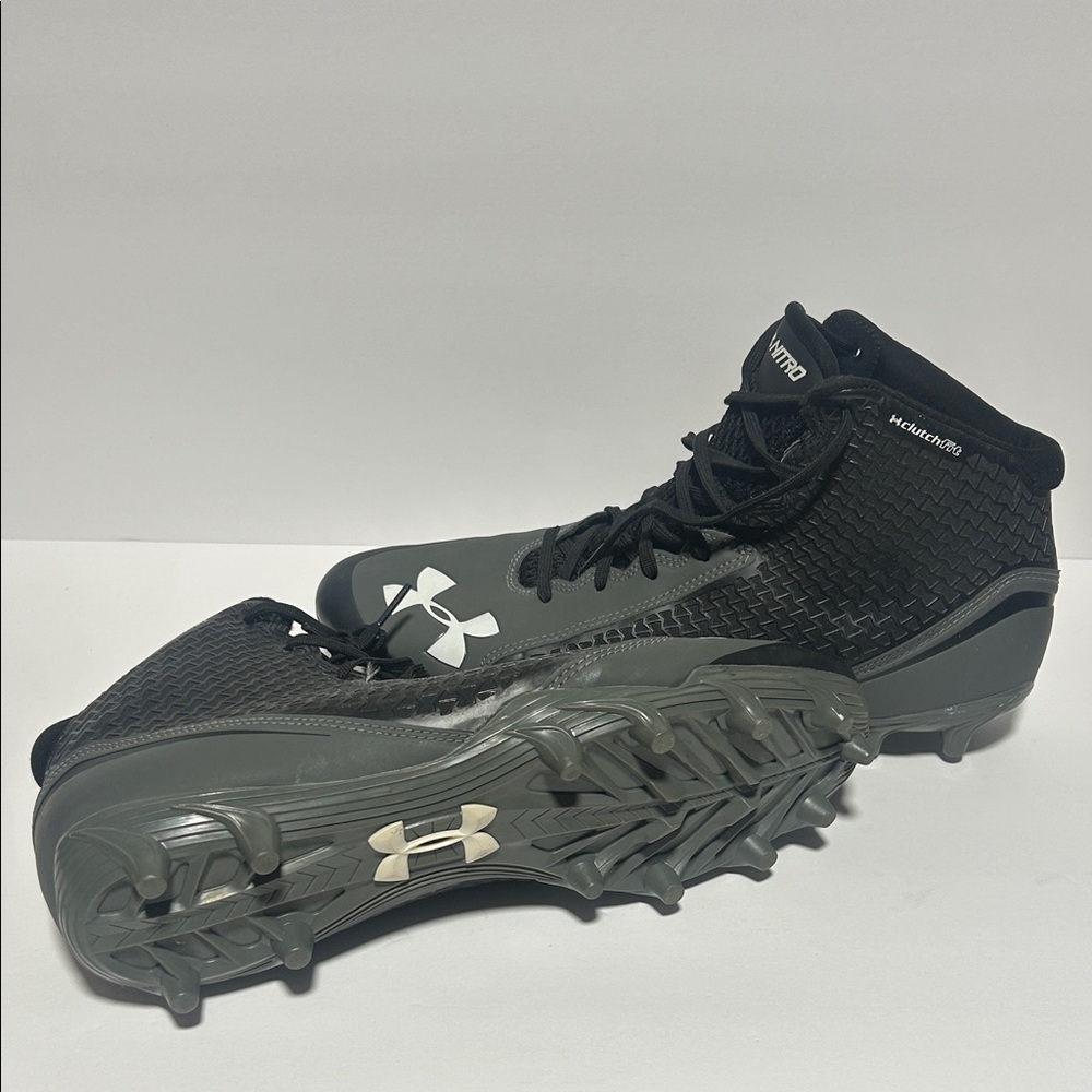 Under Armour Black and Gray Cleats